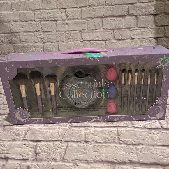 Makeup brushes blenders and ceramic moon brush holder set 13 pieces - Picture 1 of 6